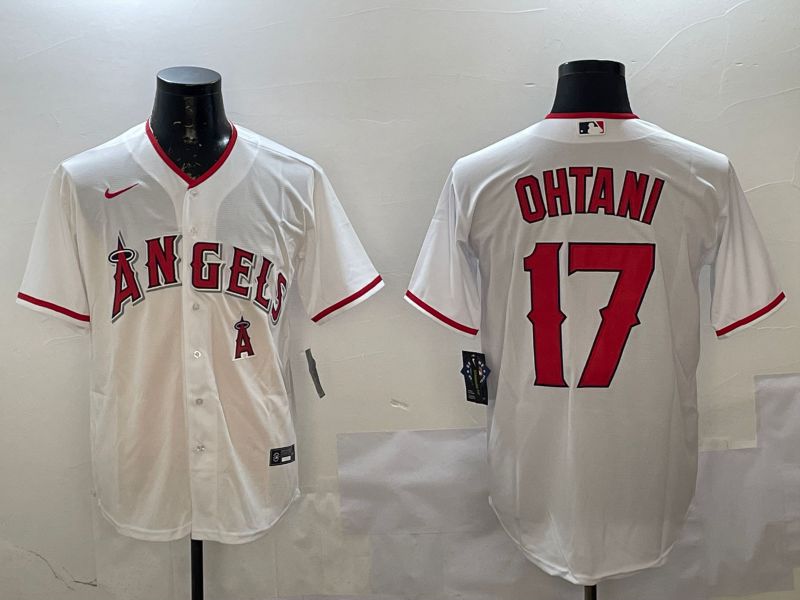 Men Los Angeles Angels #17 Ohtani White Game 2025 Nike MLB Jersey style 4